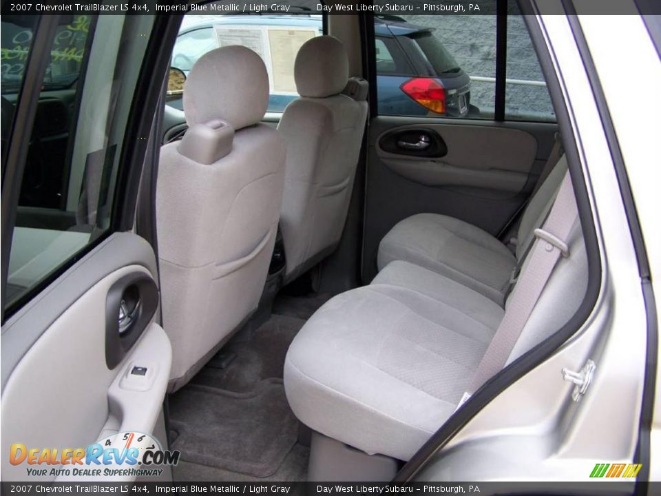 2007 Chevrolet TrailBlazer LS 4x4 Imperial Blue Metallic / Light Gray Photo #14