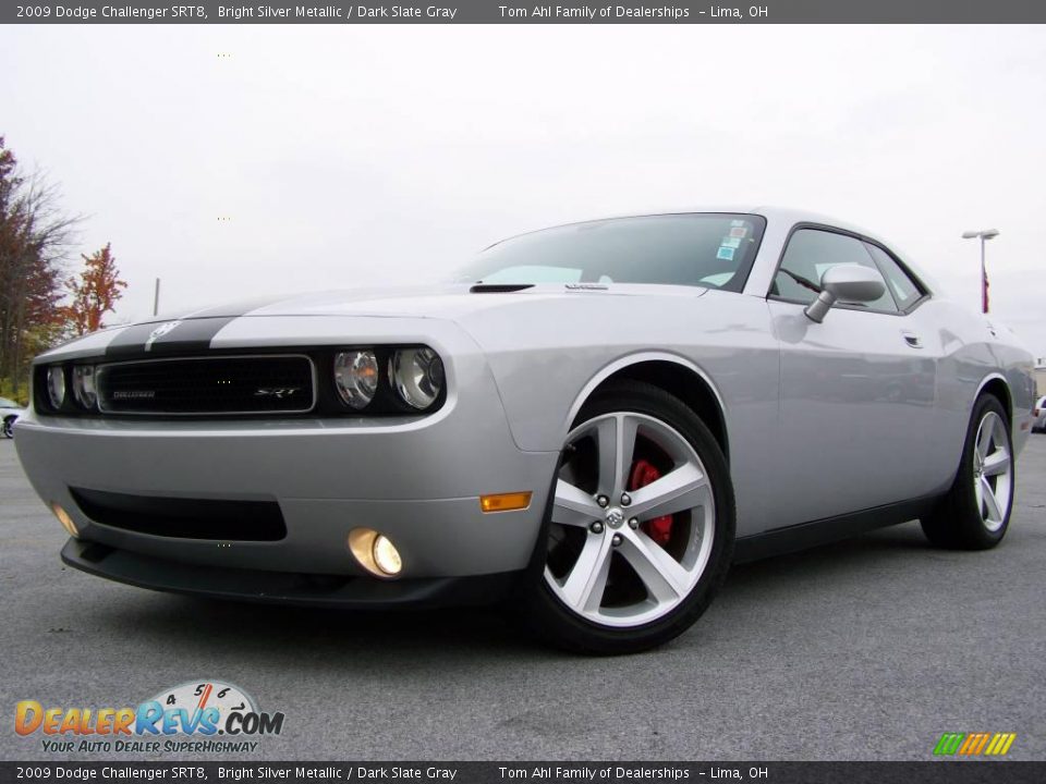 2009 Dodge Challenger SRT8 Bright Silver Metallic / Dark Slate Gray Photo #6