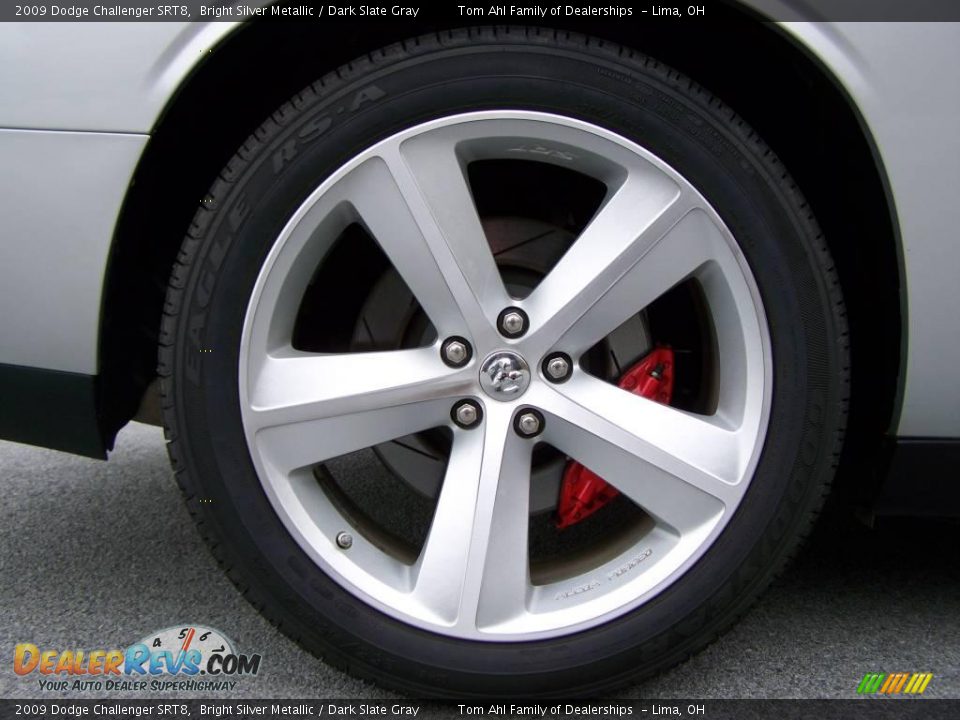 2009 Dodge Challenger SRT8 Bright Silver Metallic / Dark Slate Gray Photo #10