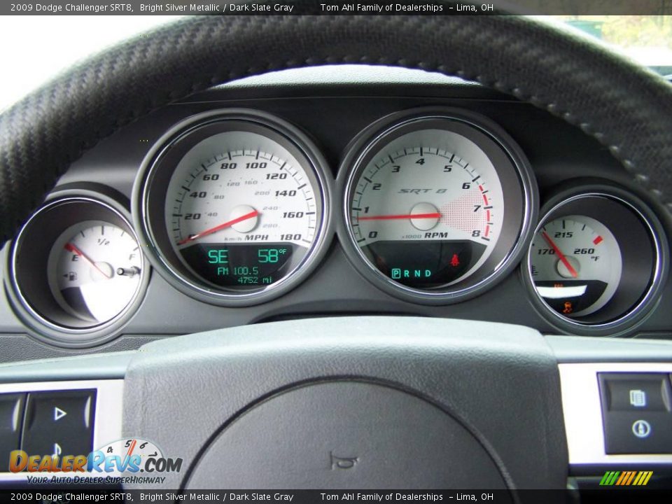 2009 Dodge Challenger SRT8 Bright Silver Metallic / Dark Slate Gray Photo #17