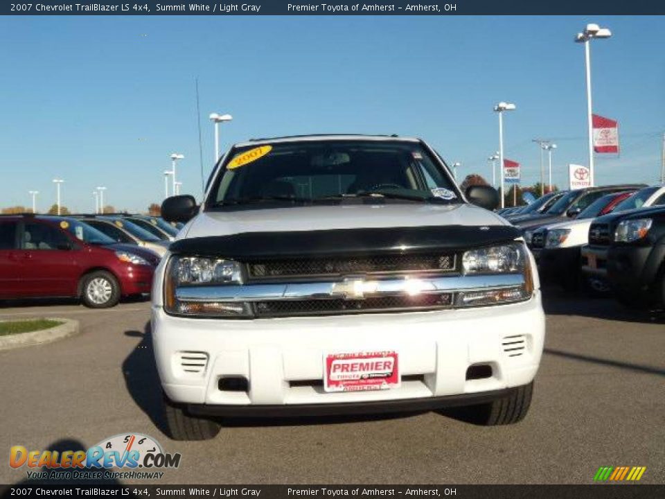 2007 Chevrolet TrailBlazer LS 4x4 Summit White / Light Gray Photo #8