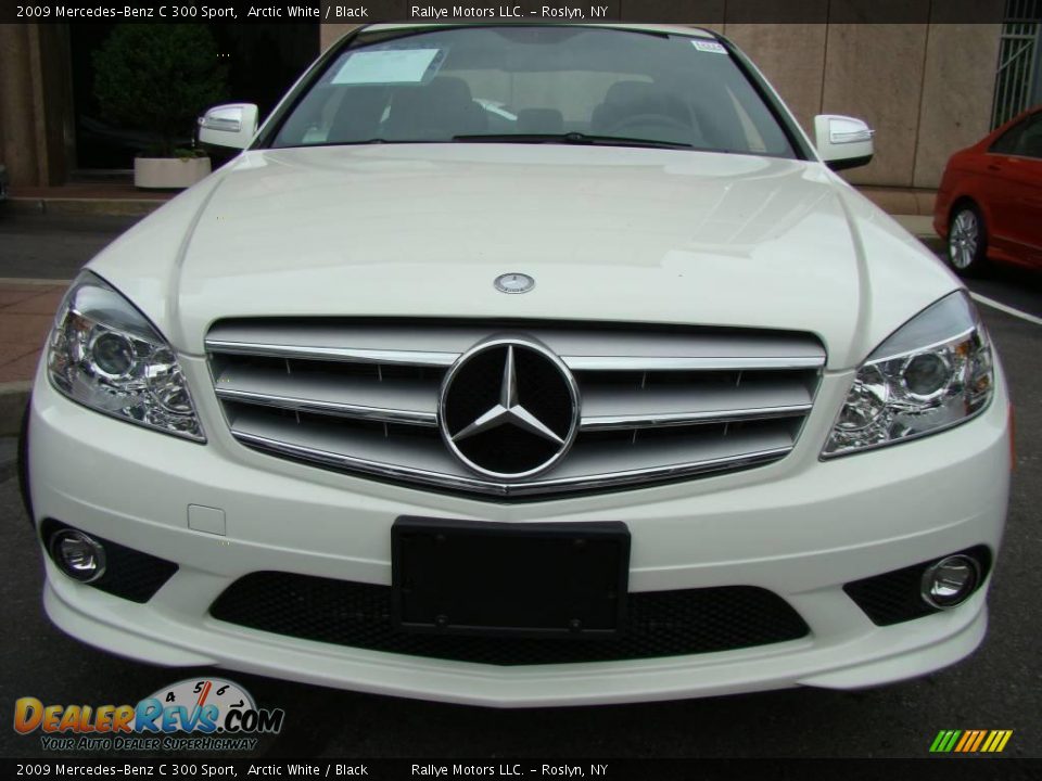 2009 Mercedes-Benz C 300 Sport Arctic White / Black Photo #2