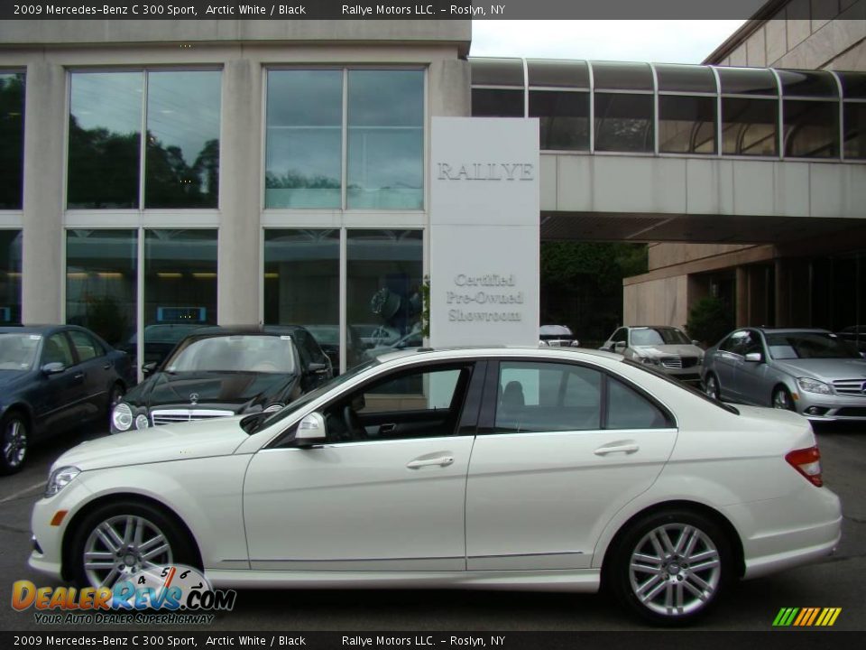 2009 Mercedes-Benz C 300 Sport Arctic White / Black Photo #3