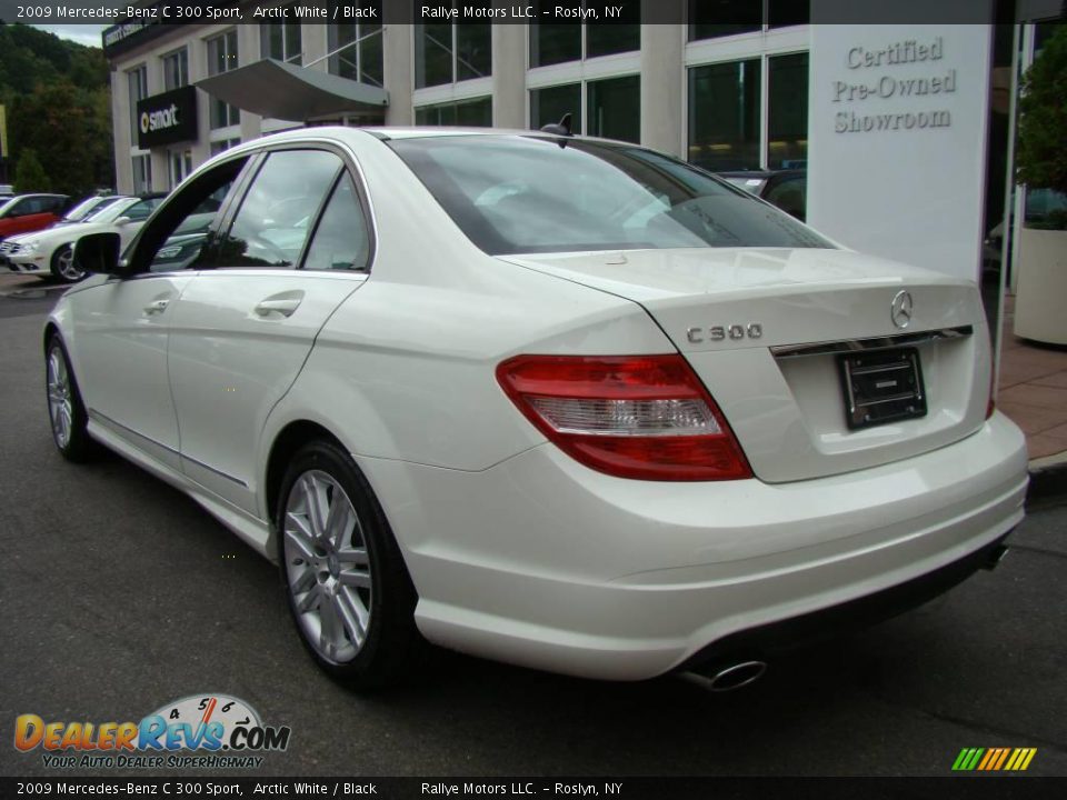 2009 Mercedes-Benz C 300 Sport Arctic White / Black Photo #4