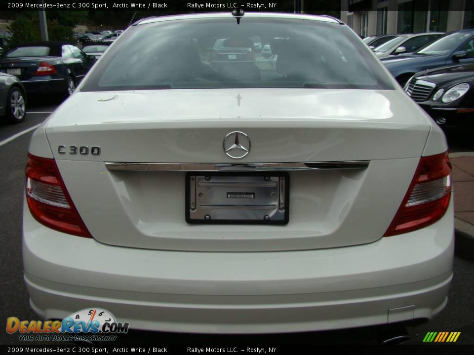 2009 Mercedes-Benz C 300 Sport Arctic White / Black Photo #5