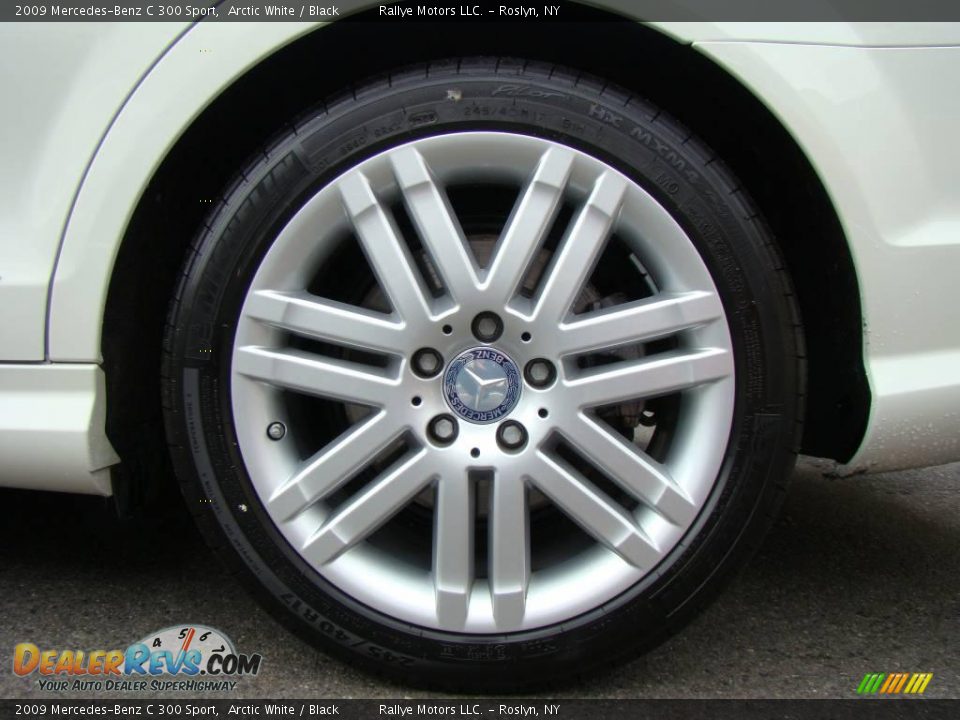 2009 Mercedes-Benz C 300 Sport Arctic White / Black Photo #6