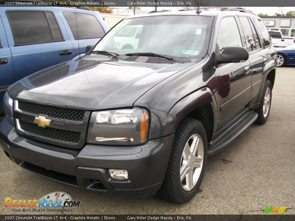 2007 Chevrolet TrailBlazer LT 4x4 Graphite Metallic / Ebony Photo #1