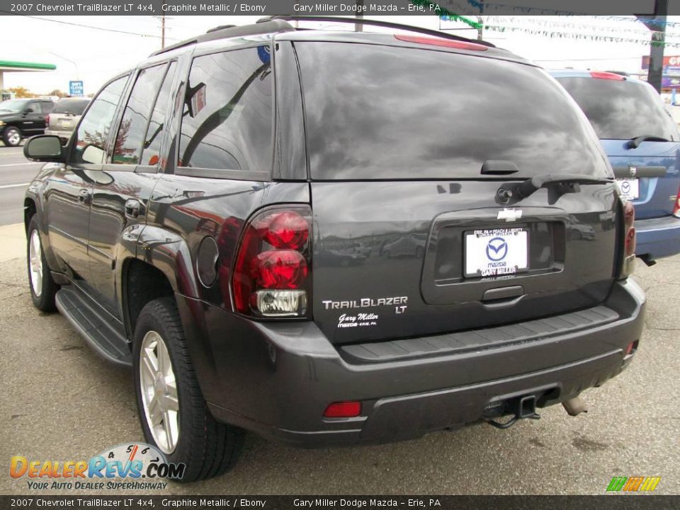 2007 Chevrolet TrailBlazer LT 4x4 Graphite Metallic / Ebony Photo #2