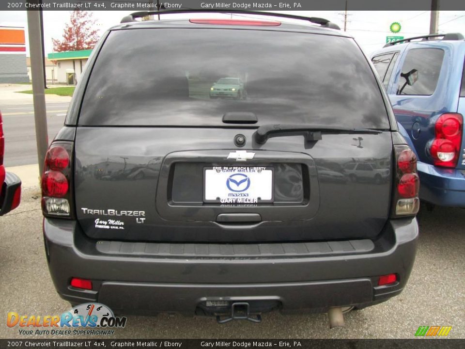 2007 Chevrolet TrailBlazer LT 4x4 Graphite Metallic / Ebony Photo #3