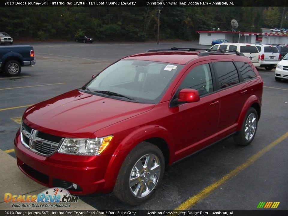 2010 Dodge Journey SXT Inferno Red Crystal Pearl Coat / Dark Slate Gray Photo #1