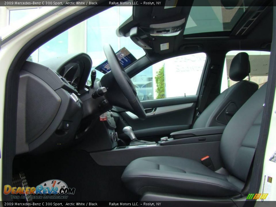 2009 Mercedes-Benz C 300 Sport Arctic White / Black Photo #9