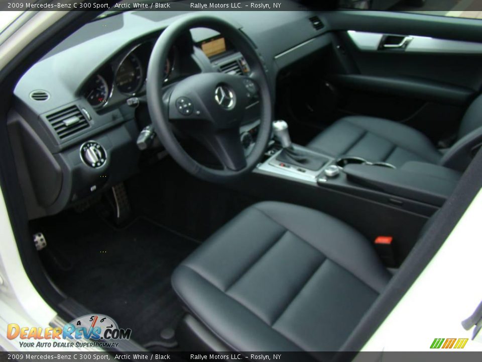 2009 Mercedes-Benz C 300 Sport Arctic White / Black Photo #10