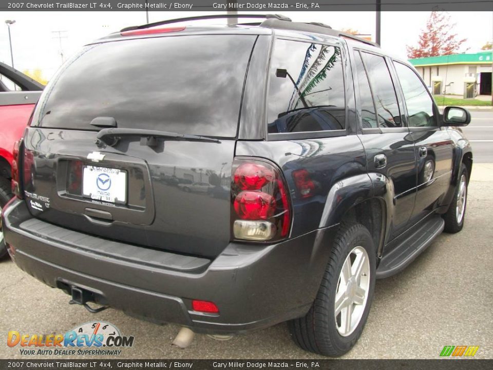 2007 Chevrolet TrailBlazer LT 4x4 Graphite Metallic / Ebony Photo #5