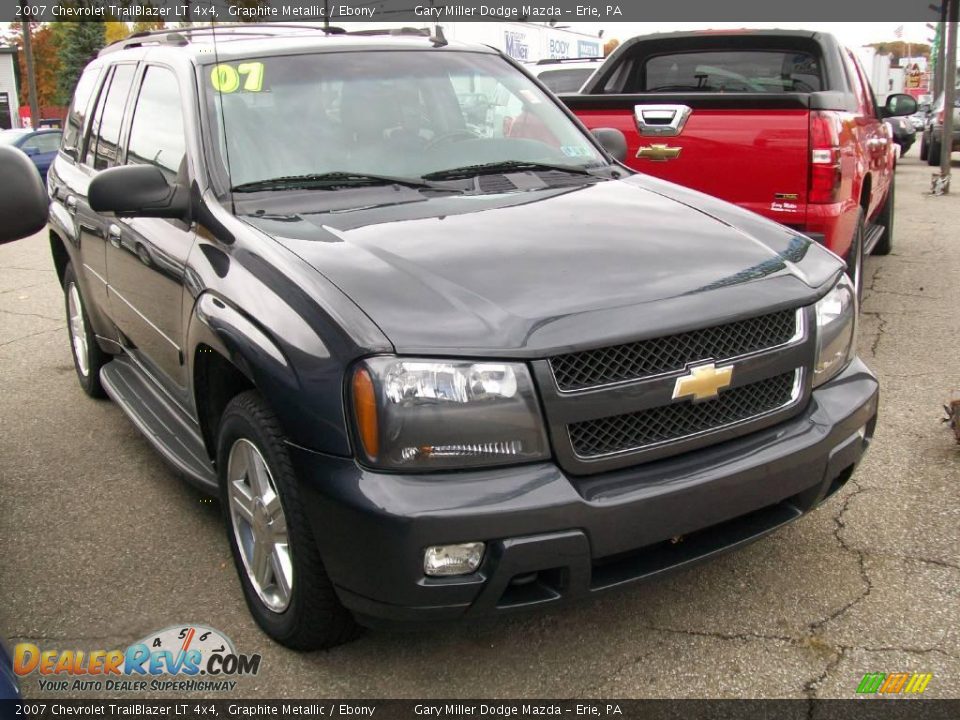 2007 Chevrolet TrailBlazer LT 4x4 Graphite Metallic / Ebony Photo #6