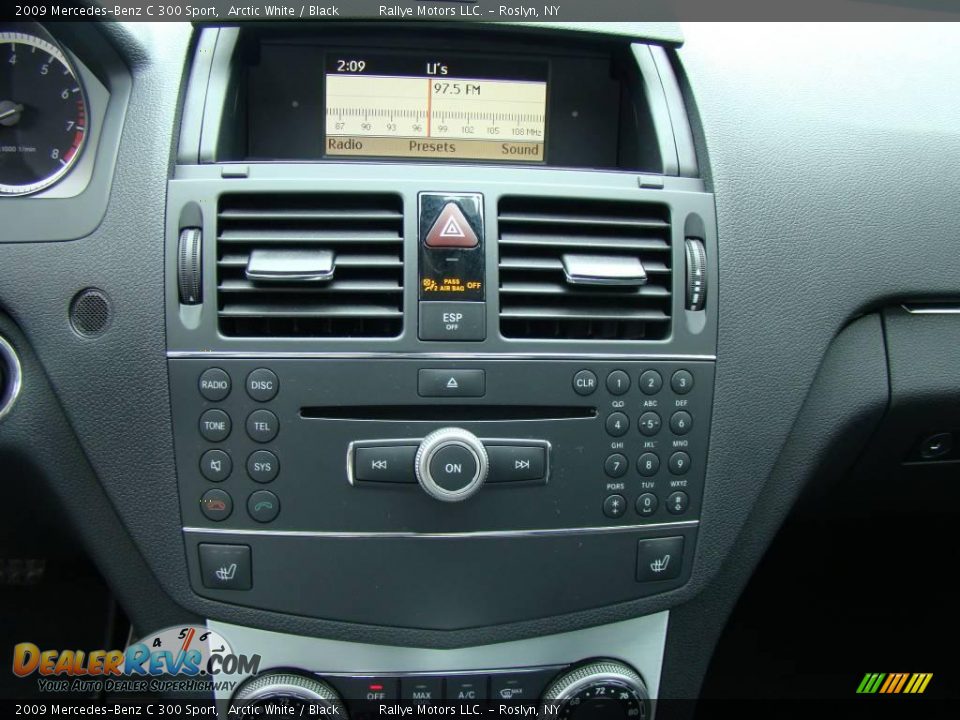 2009 Mercedes-Benz C 300 Sport Arctic White / Black Photo #13