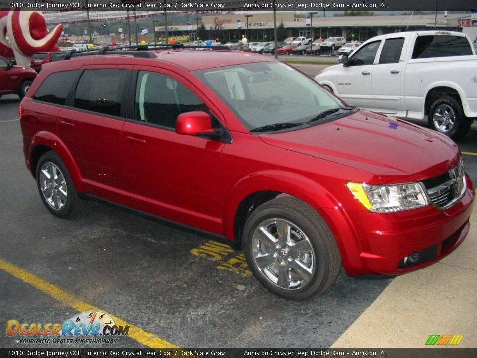 2010 Dodge Journey SXT Inferno Red Crystal Pearl Coat / Dark Slate Gray Photo #11