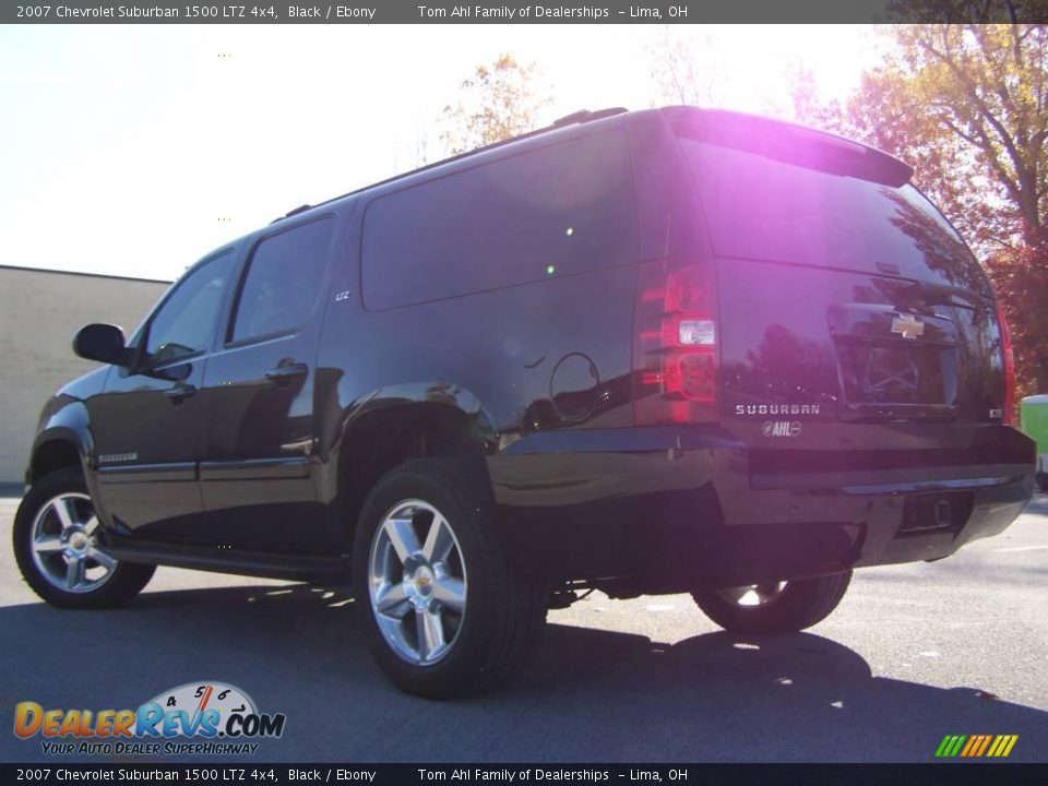 2007 Chevrolet Suburban 1500 LTZ 4x4 Black / Ebony Photo #4