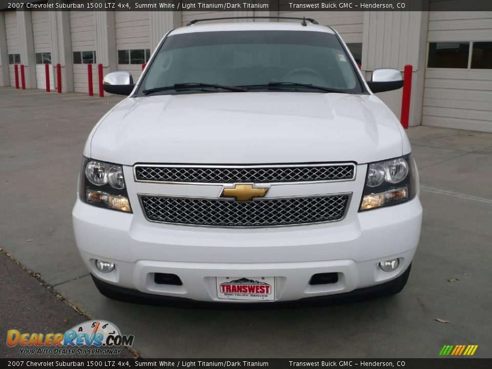 2007 Chevrolet Suburban 1500 LTZ 4x4 Summit White / Light Titanium/Dark Titanium Photo #2