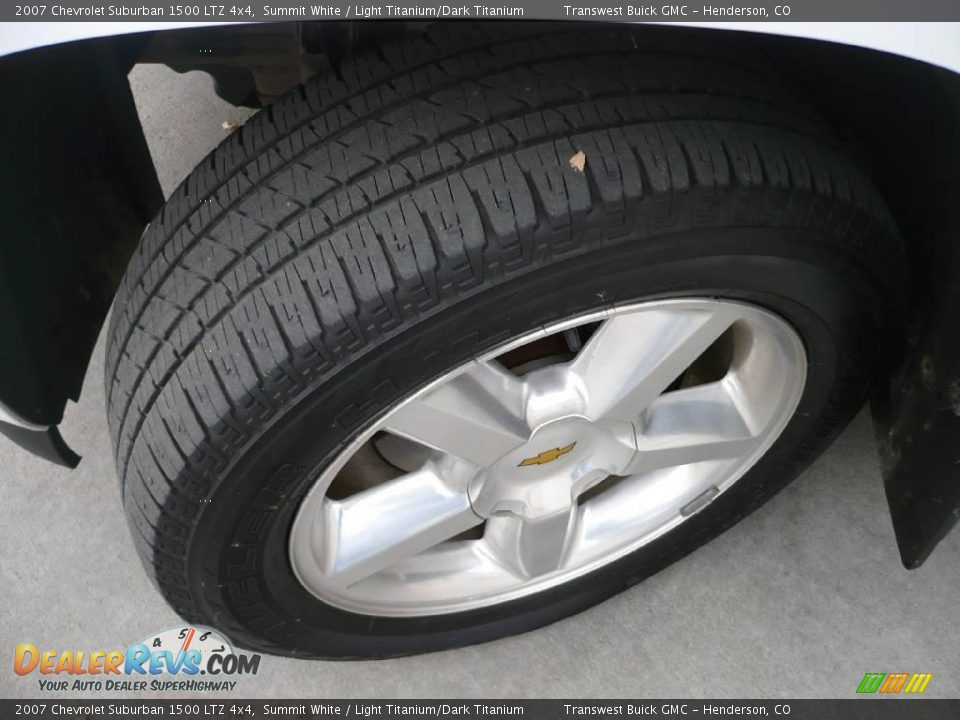 2007 Chevrolet Suburban 1500 LTZ 4x4 Summit White / Light Titanium/Dark Titanium Photo #25