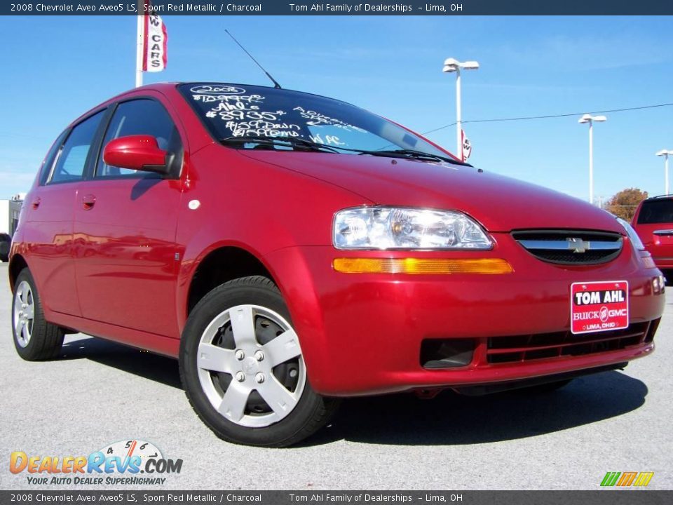 2008 Chevrolet Aveo Aveo5 LS Sport Red Metallic / Charcoal Photo #1