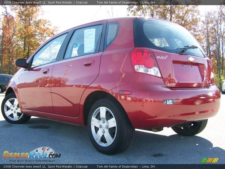2008 Chevrolet Aveo Aveo5 LS Sport Red Metallic / Charcoal Photo #3