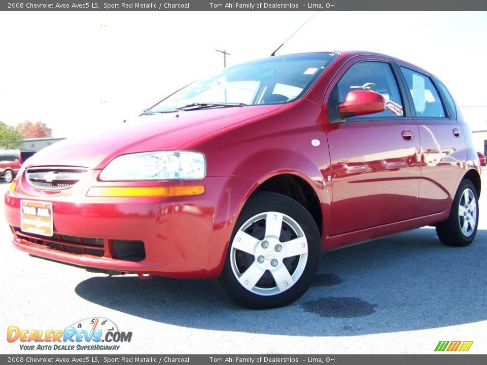 2008 Chevrolet Aveo Aveo5 LS Sport Red Metallic / Charcoal Photo #4