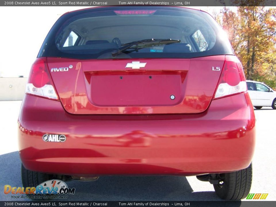 2008 Chevrolet Aveo Aveo5 LS Sport Red Metallic / Charcoal Photo #5