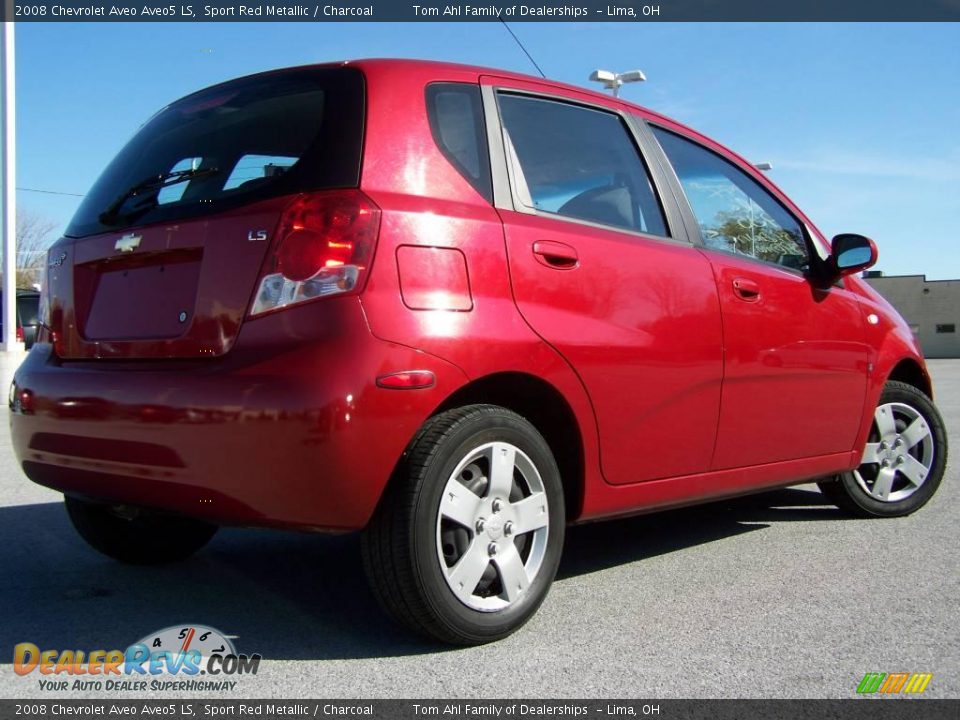 2008 Chevrolet Aveo Aveo5 LS Sport Red Metallic / Charcoal Photo #6