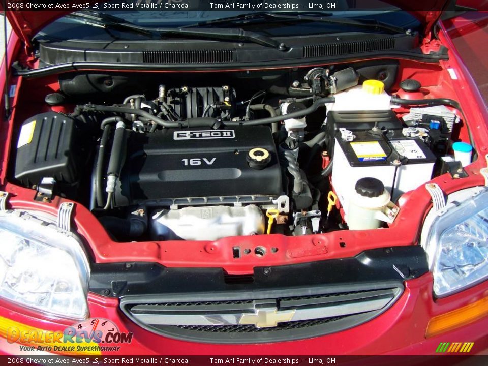 2008 Chevrolet Aveo Aveo5 LS Sport Red Metallic / Charcoal Photo #13