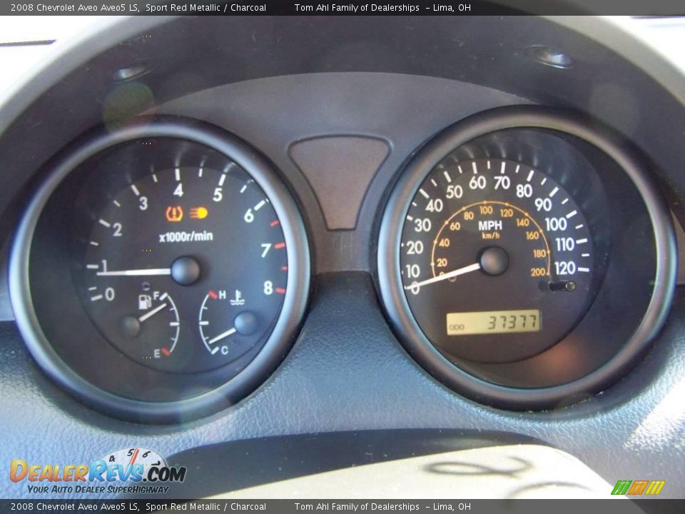 2008 Chevrolet Aveo Aveo5 LS Sport Red Metallic / Charcoal Photo #14