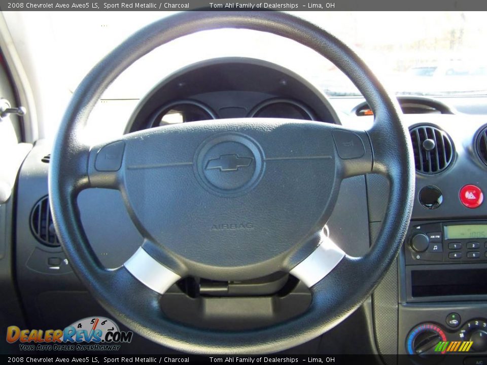 2008 Chevrolet Aveo Aveo5 LS Sport Red Metallic / Charcoal Photo #15