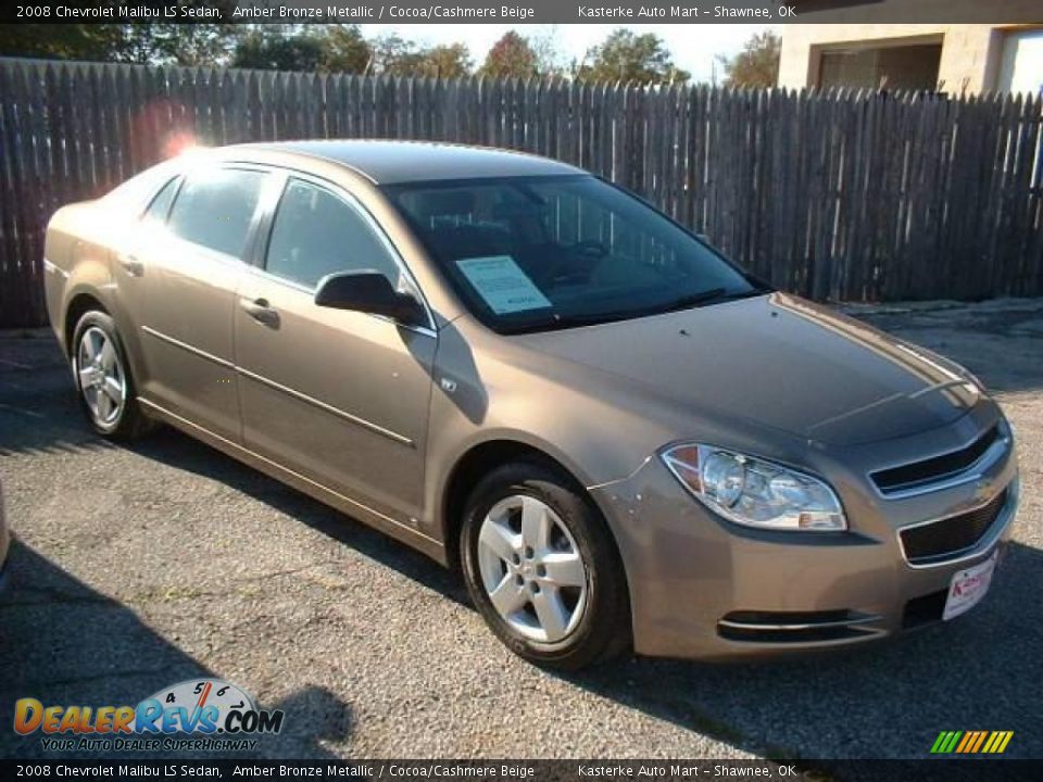 2008 Chevrolet Malibu LS Sedan Amber Bronze Metallic / Cocoa/Cashmere Beige Photo #1