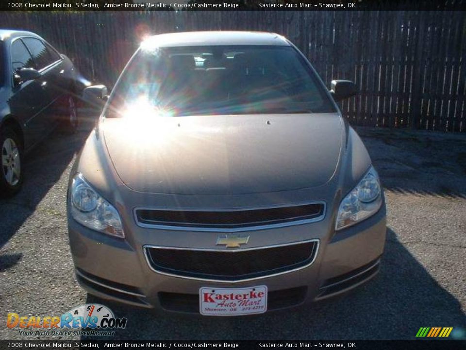 2008 Chevrolet Malibu LS Sedan Amber Bronze Metallic / Cocoa/Cashmere Beige Photo #2