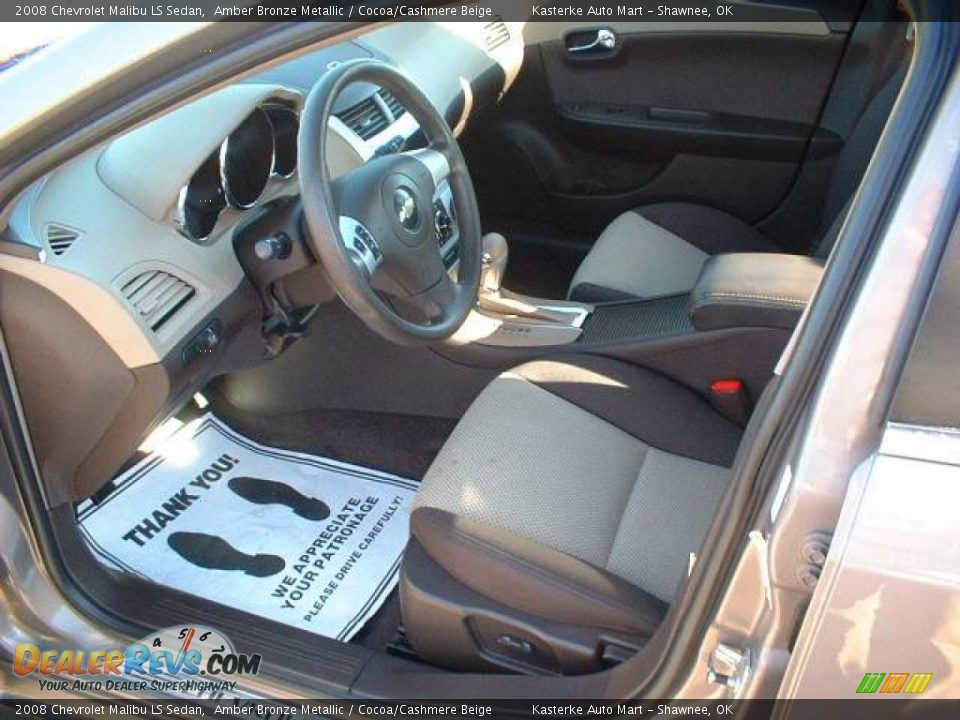 2008 Chevrolet Malibu LS Sedan Amber Bronze Metallic / Cocoa/Cashmere Beige Photo #5