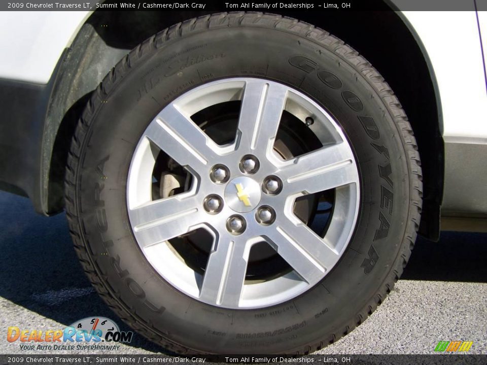 2009 Chevrolet Traverse LT Summit White / Cashmere/Dark Gray Photo #8