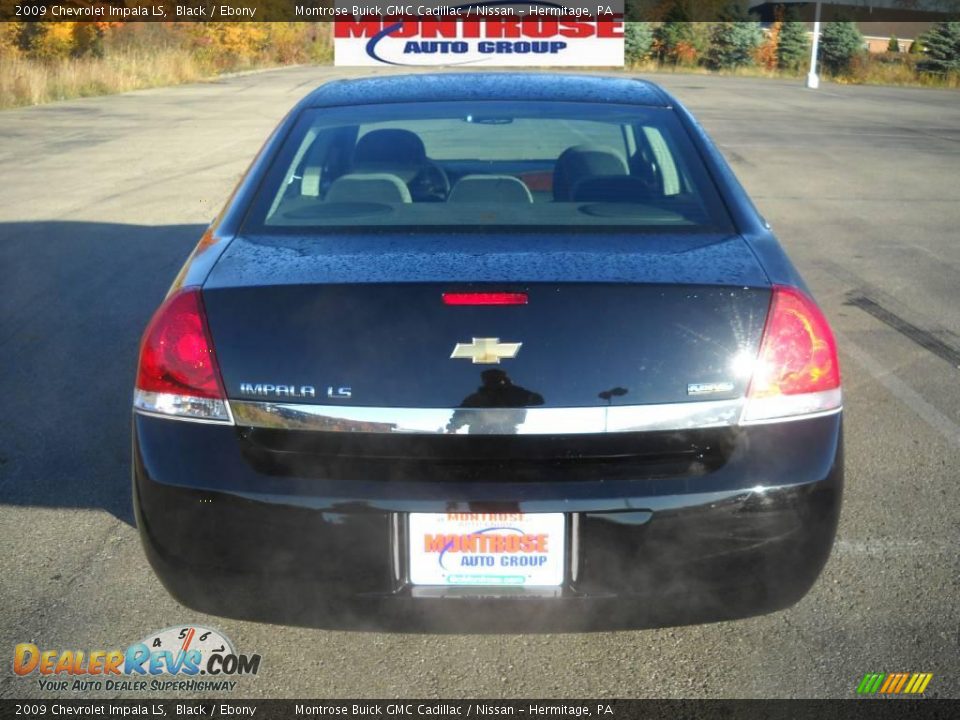 2009 Chevrolet Impala LS Black / Ebony Photo #4