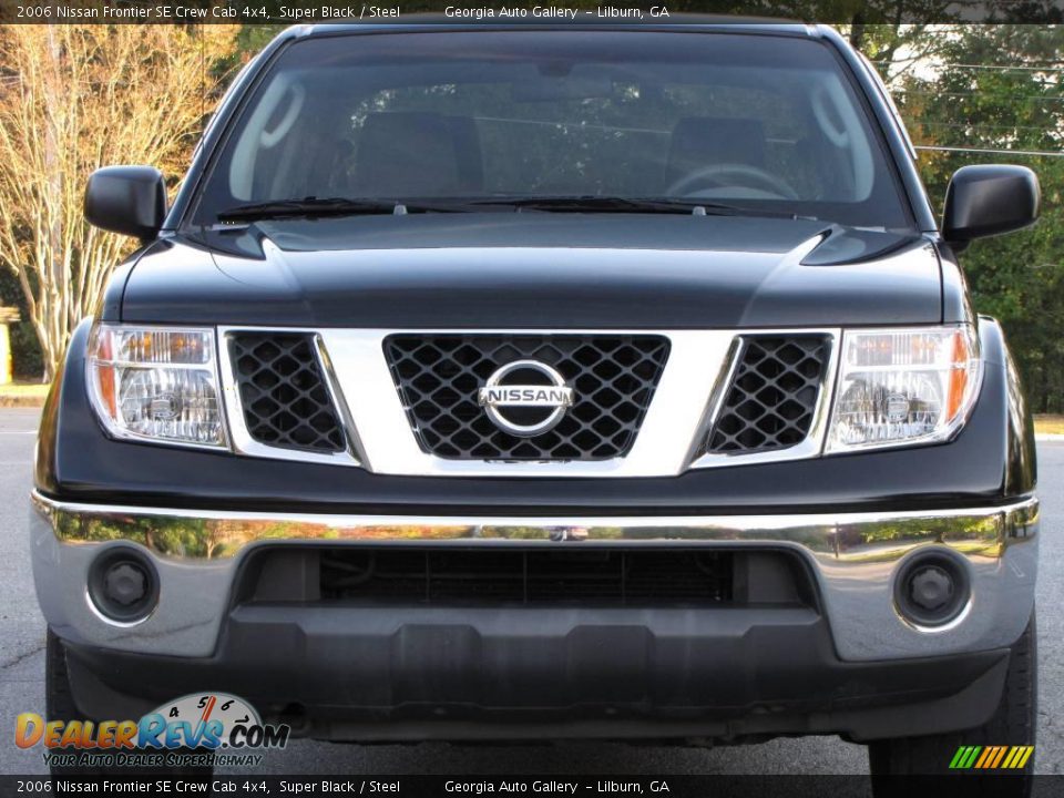 2006 Nissan Frontier SE Crew Cab 4x4 Super Black / Steel Photo #11
