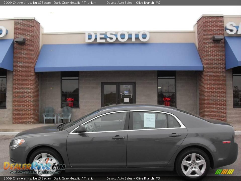 2009 Chevrolet Malibu LS Sedan Dark Gray Metallic / Titanium Photo #1