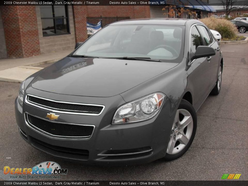 2009 Chevrolet Malibu LS Sedan Dark Gray Metallic / Titanium Photo #2