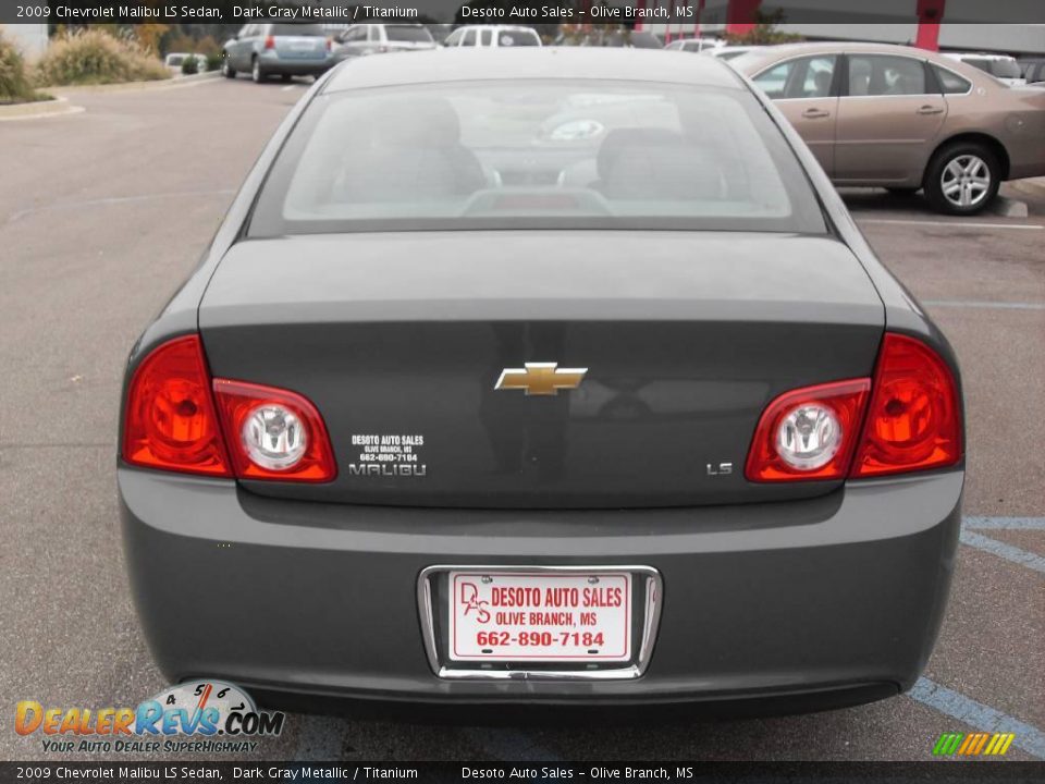2009 Chevrolet Malibu LS Sedan Dark Gray Metallic / Titanium Photo #7