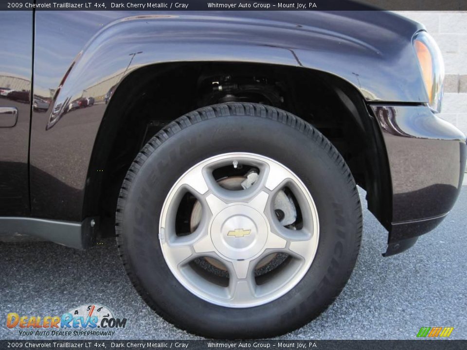2009 Chevrolet TrailBlazer LT 4x4 Dark Cherry Metallic / Gray Photo #4