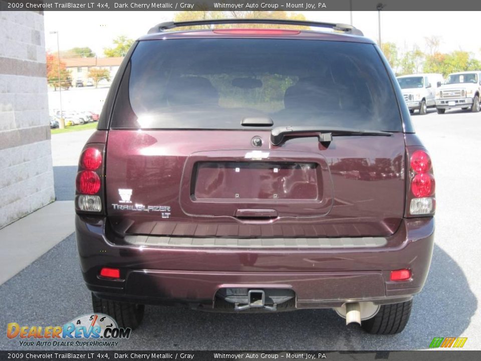 2009 Chevrolet TrailBlazer LT 4x4 Dark Cherry Metallic / Gray Photo #8