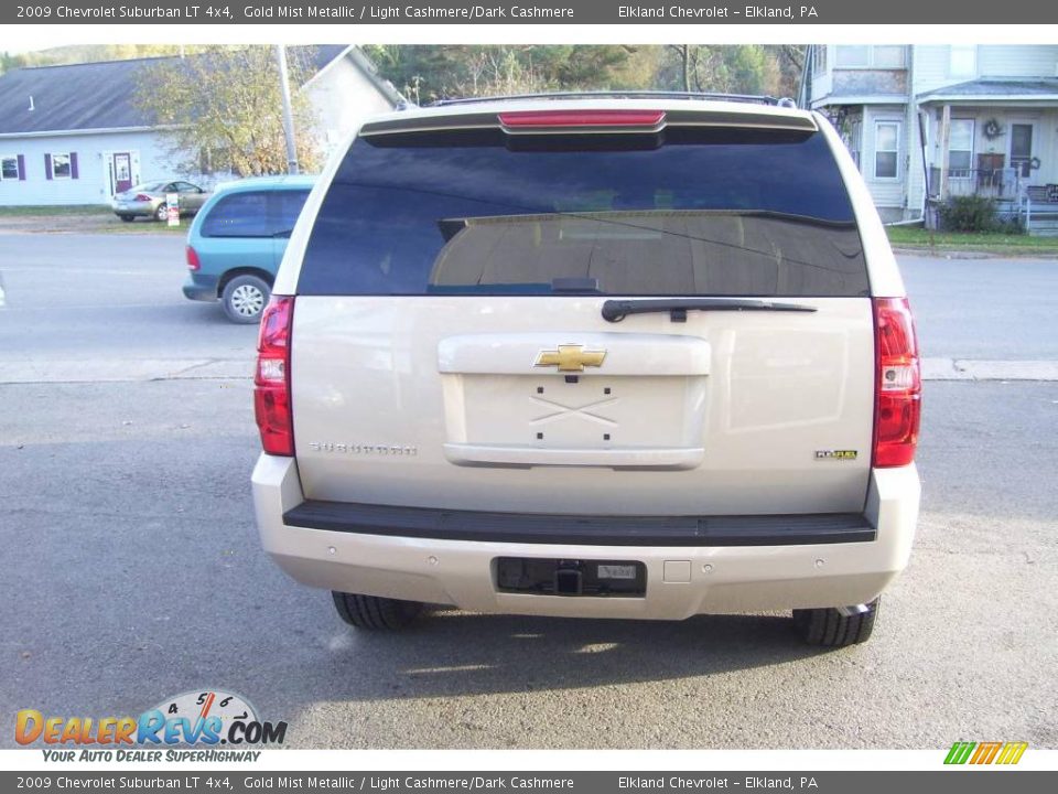 2009 Chevrolet Suburban LT 4x4 Gold Mist Metallic / Light Cashmere/Dark Cashmere Photo #6