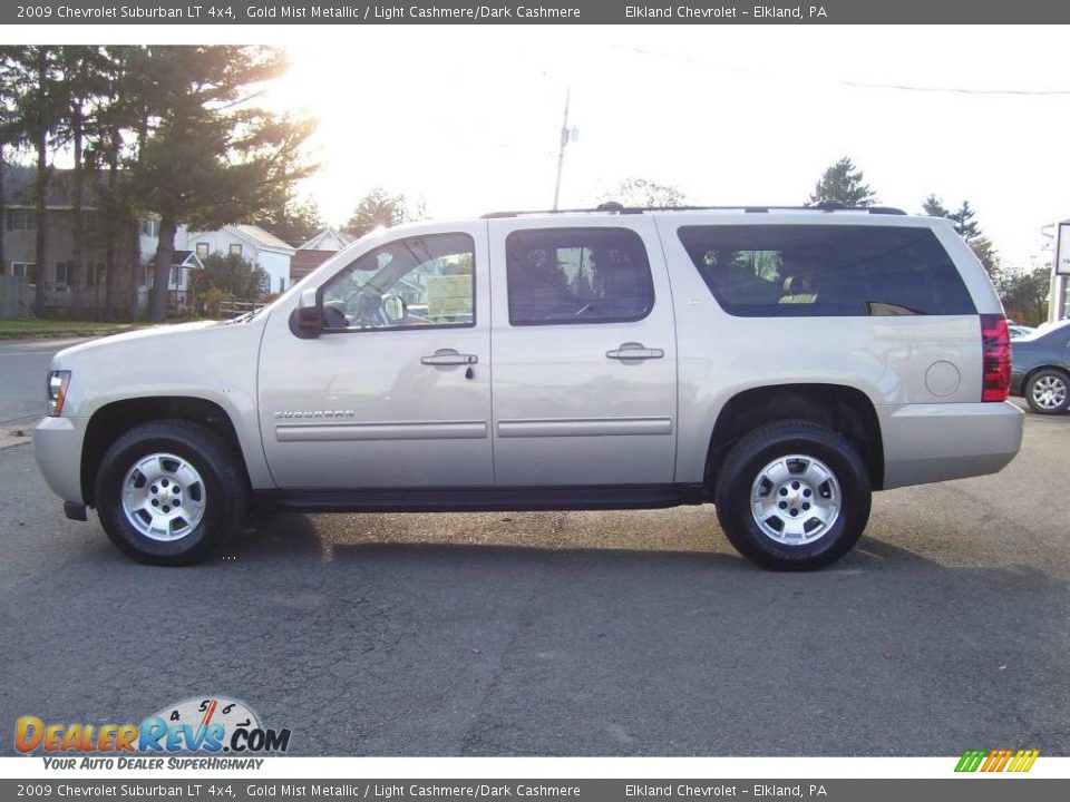 2009 Chevrolet Suburban LT 4x4 Gold Mist Metallic / Light Cashmere/Dark Cashmere Photo #8