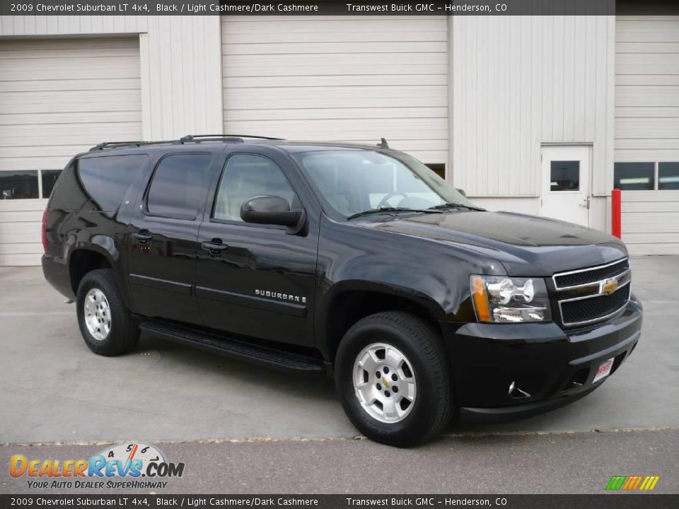2009 Chevrolet Suburban LT 4x4 Black / Light Cashmere/Dark Cashmere Photo #1
