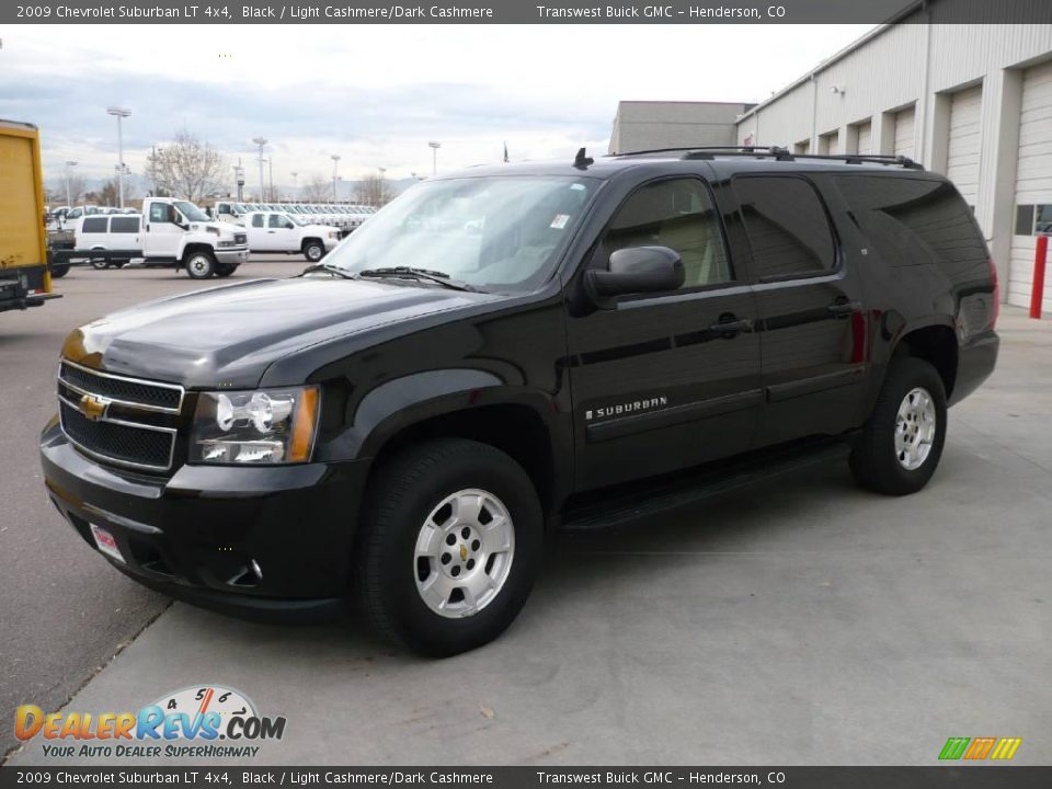 2009 Chevrolet Suburban LT 4x4 Black / Light Cashmere/Dark Cashmere Photo #3