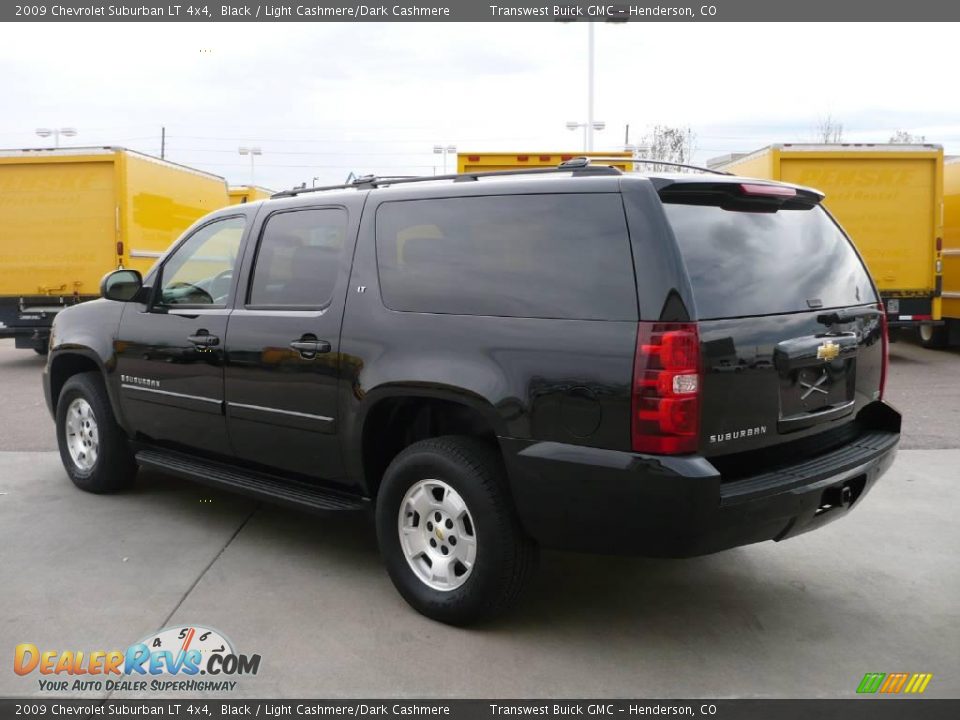 2009 Chevrolet Suburban LT 4x4 Black / Light Cashmere/Dark Cashmere Photo #4