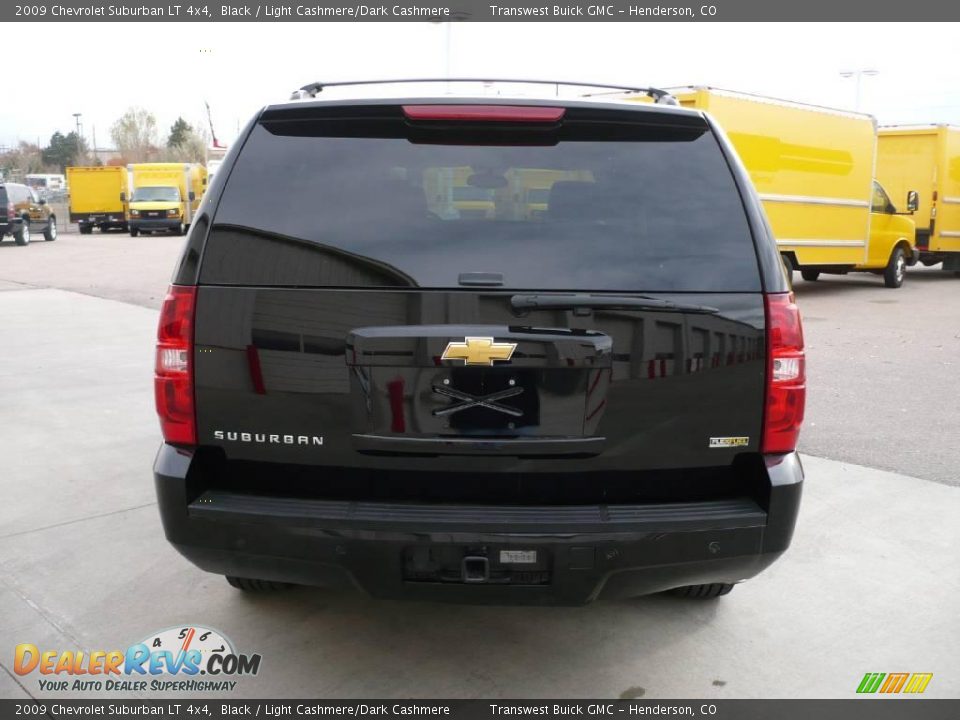 2009 Chevrolet Suburban LT 4x4 Black / Light Cashmere/Dark Cashmere Photo #5