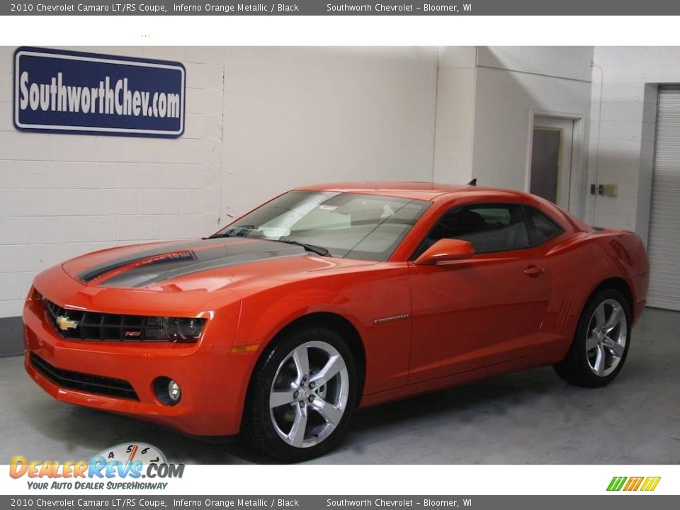 2010 Chevrolet Camaro LT/RS Coupe Inferno Orange Metallic / Black Photo #1