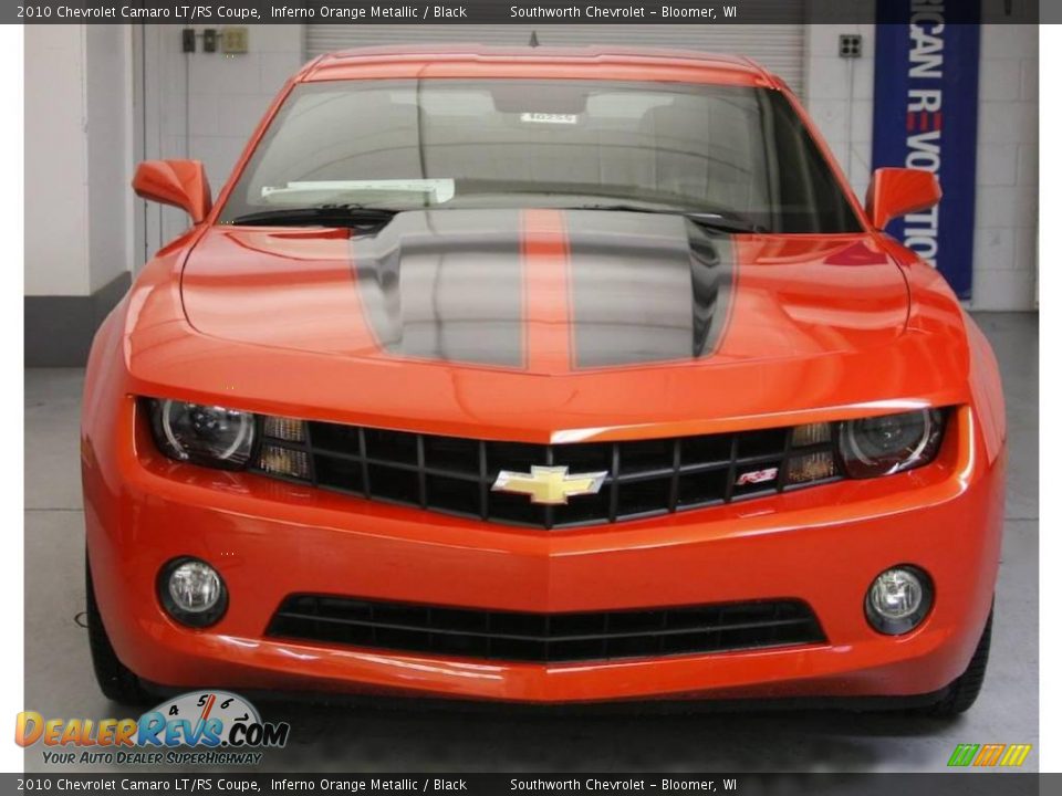 2010 Chevrolet Camaro LT/RS Coupe Inferno Orange Metallic / Black Photo #2